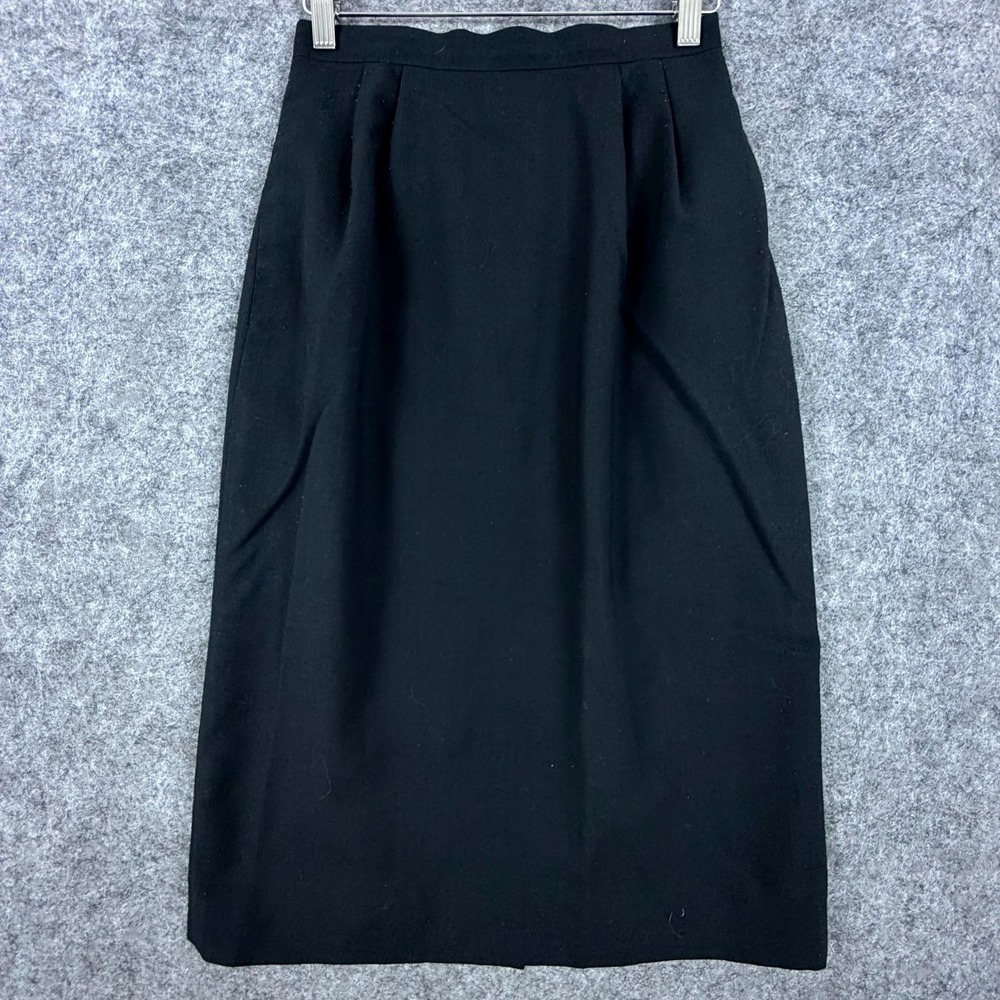 Vintage Womens Office Skirt 6 Black Career Business Capsule Neutral Basics